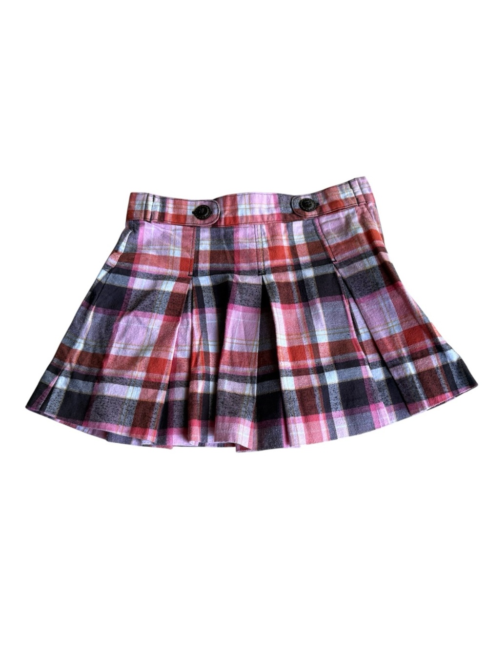 Janie and Jack 2T plaid skirt lined side zipper pleated